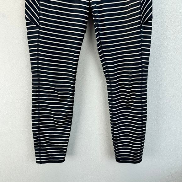 Athleta Stripe Contender 7/8 Tight in Powerlift Blue White Stripe Med - Picture 5 of 14